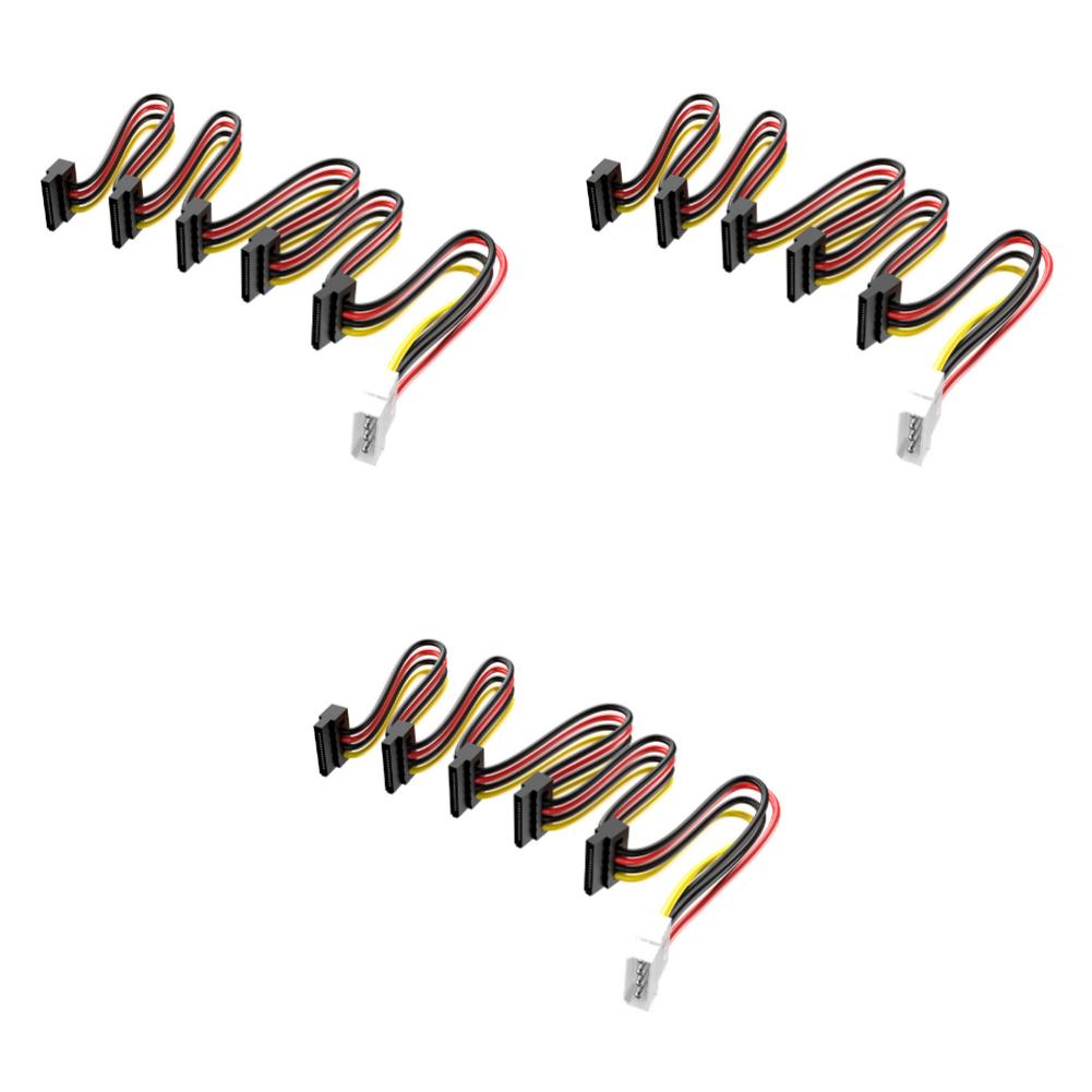 1/2/3/5 Stück Stromkabel Server DIY Splitterkabel SATA 1 auf 5 SATA Festplatten Stromversorgung Splitter Adapterkabel für PC Server