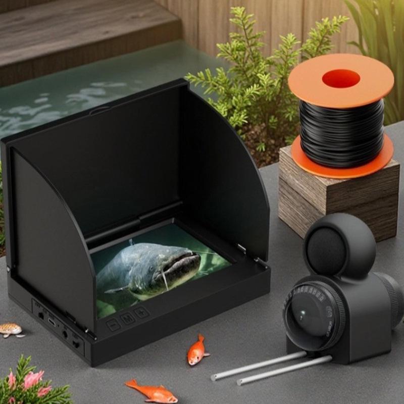 2025 HD Night Vision Underwater Fishing Camera with Fish Finder 4.3-inch Display