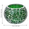 Green Mosaic Glass Decorative Tea Light Candle Holder - Tea Light Holder - T Light Candle Holder for Diwali Decoration Items