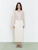 Ganiesong Lady Button-Up Skirt_Cream Satin