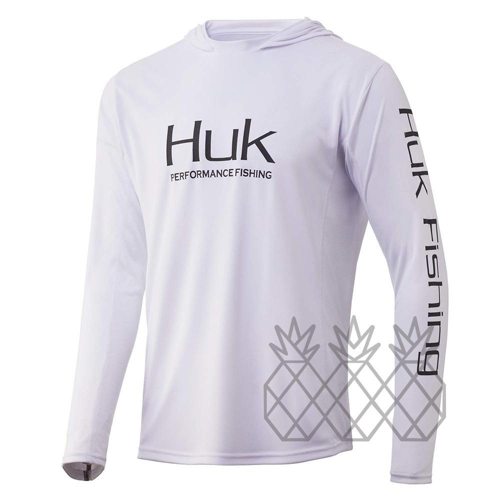 Cross-border HUK fishing suit outdoor summer long-sleeved sunscreen T-shirt quick-drying breathable Luya fishing suit UV protection XXS
