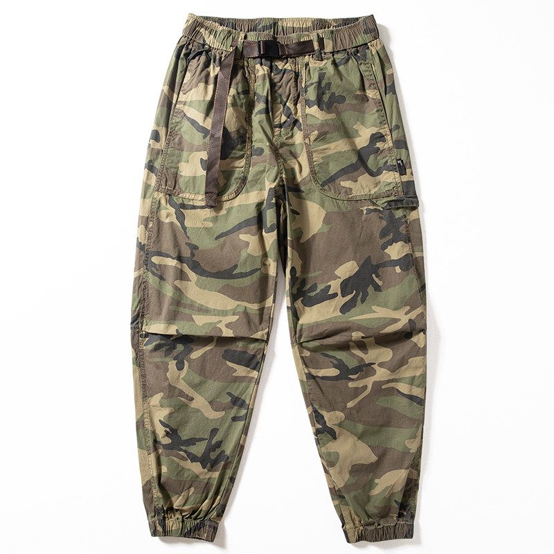 Camouflage Pants Men's Spring & Fall New Arrival Pure Cotton Micro Stretch Trendy Casual Pants Trendy Loose Ankle Banded Working Pants Fashion