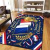 Fußball-Weltmeisterschaft Muster Quadratischer Teppich, Läufer, Teppich für Wohnzimmer Schlafzimmer Sofa Spielzimmer Dekoration, Rutschfeste Fußmatte, Feiertags-Geburtstagsgeschenke