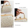 Faux Pearl Shoulder Bag Exquisite Decorative Stylish Handbag Portable Lightweight Women Fashionable Shoulder Handbag