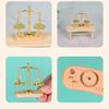 Mini Balance Scale 1:12 Scale Retro Miniature Justice Scale Model Collectible Realistic Vintage Balance Scales for Micro Scenes Cake Decor