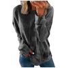 Women's Round Neck Tops Cotton Women's Casual Fashion Nationality Print  Long Sleeve O-Neck Pullover Top Blouse