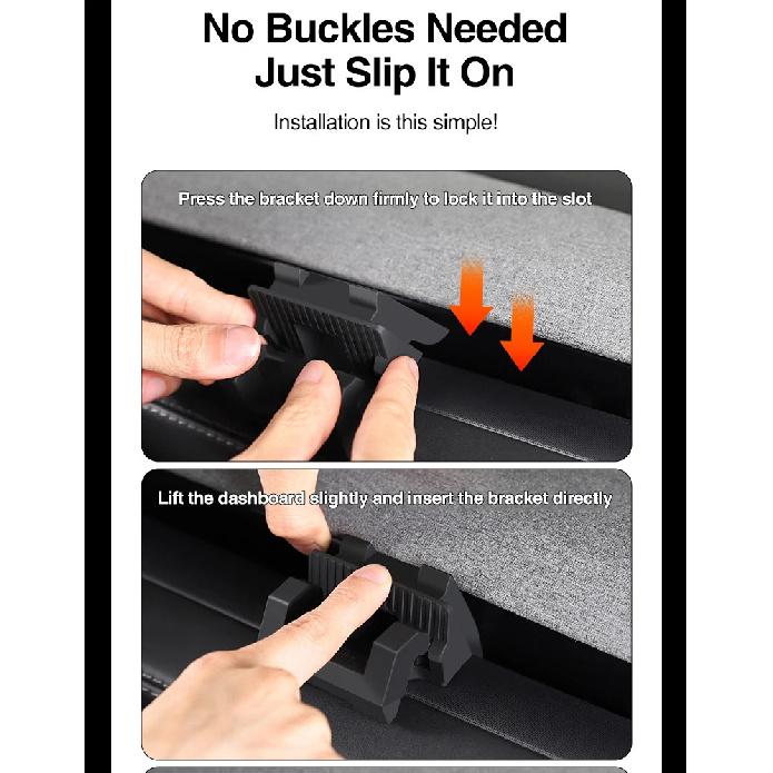 Fit For Tesla Model Y Juniper Model 3 Highland 2025 Instrument Panel Hook Multi functional Accessories Silicone Phone Stand
