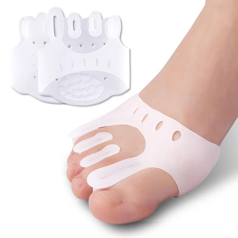 1Pair Gel Silicone Bunion Corrector Toe Separators Forefoot Pads Orthopedic Braces Orthotic Hallux Valgus Spacers