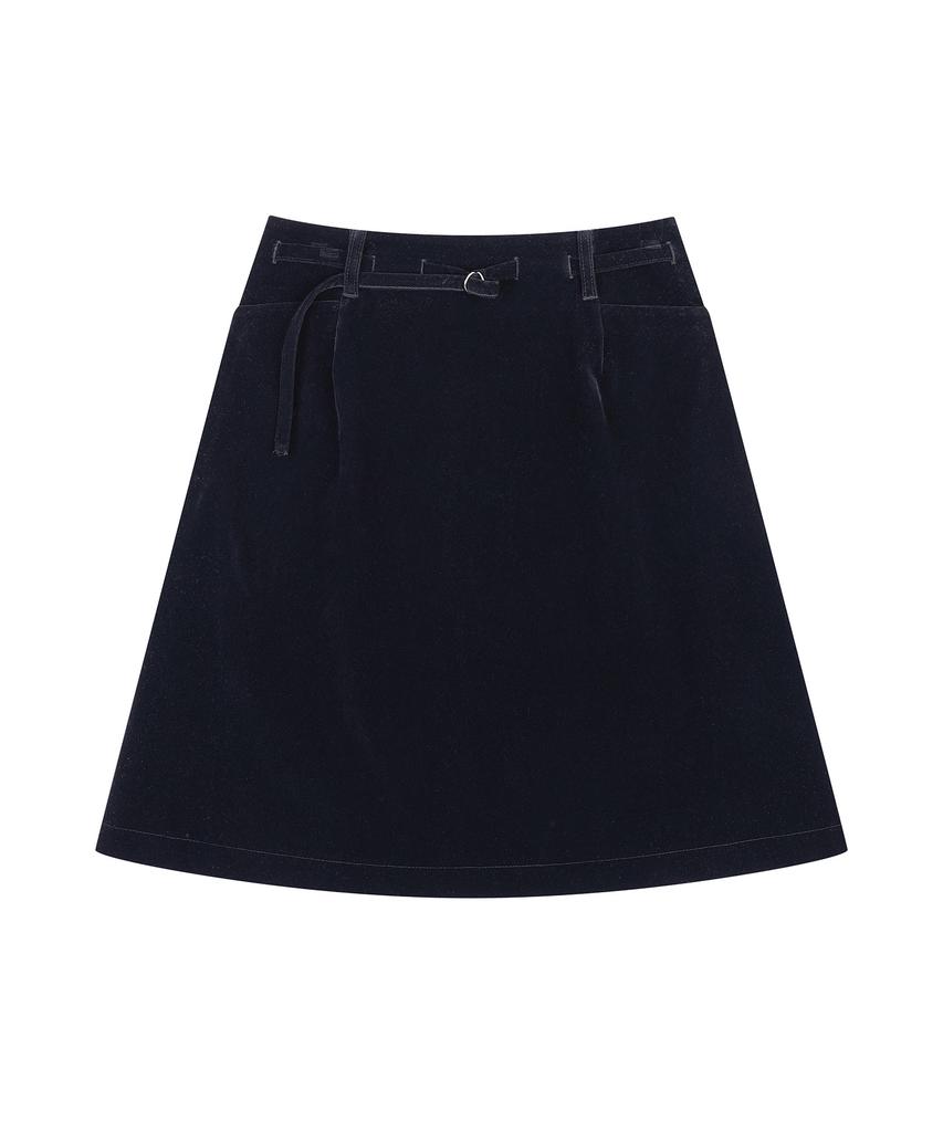 Deliscent Choni Velvet Skirt [Navy]