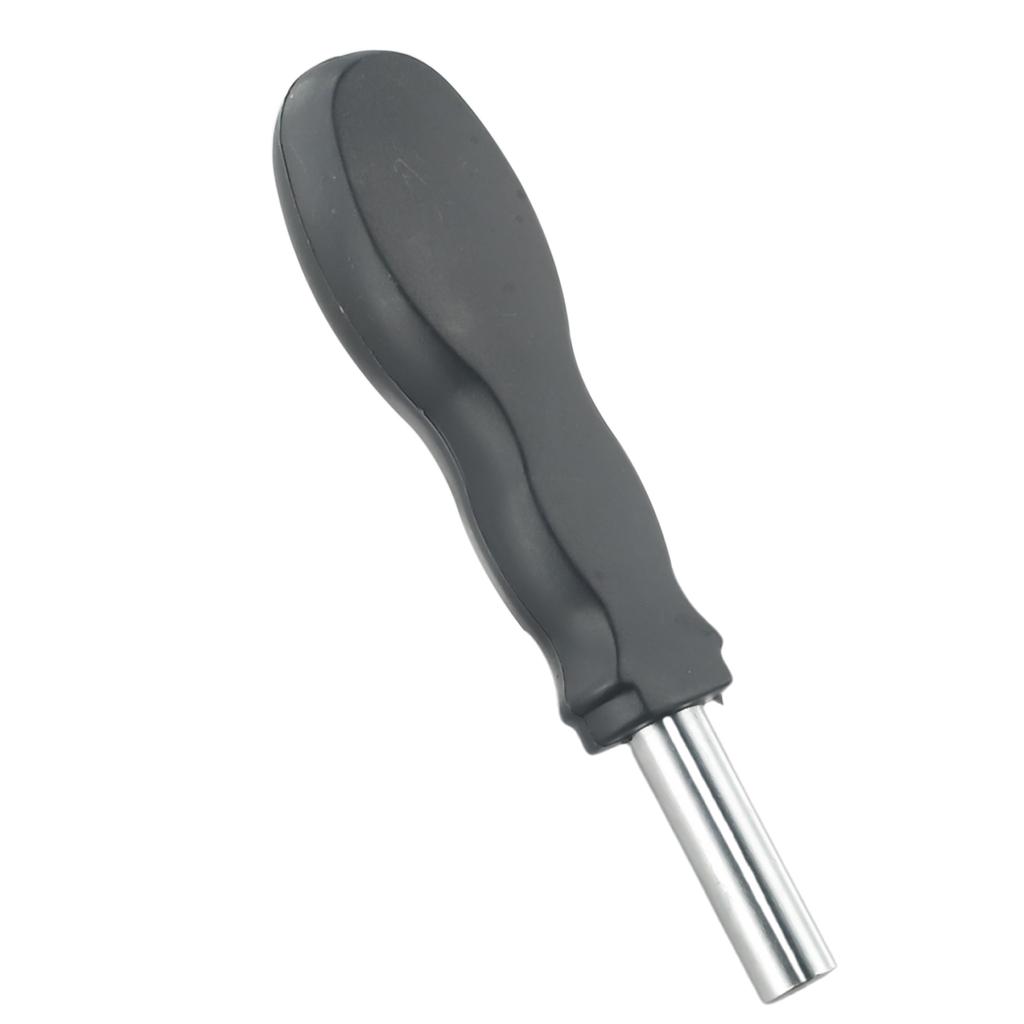 Handy and Practical Soft Grip Rubber Hexagonal Screwdriver Bits Extension Handle Tool 126mm, Easy To Use, Black Color