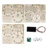 DIY Wooden Assembling English Recognition Kids' Desk Lamp - Educational Tech Gift