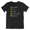 Vegan T Shirt Vegetables Earth Granola Animal Rights Nutritious Plant Based Tee