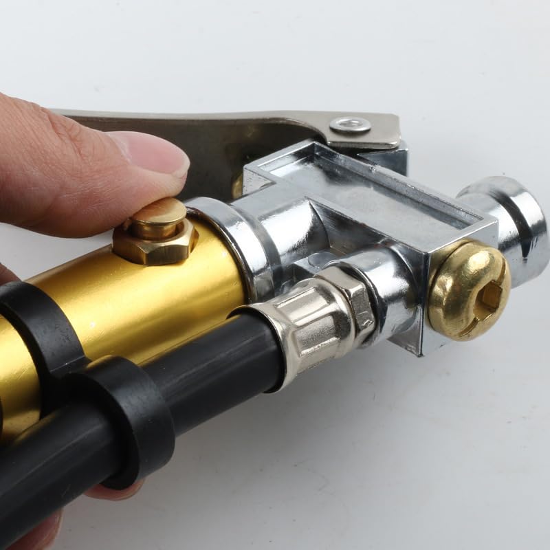 High-Precision Tire Pressure Gauge, Compressor, Plug-in Type (Pont du Monde) (US Standard)