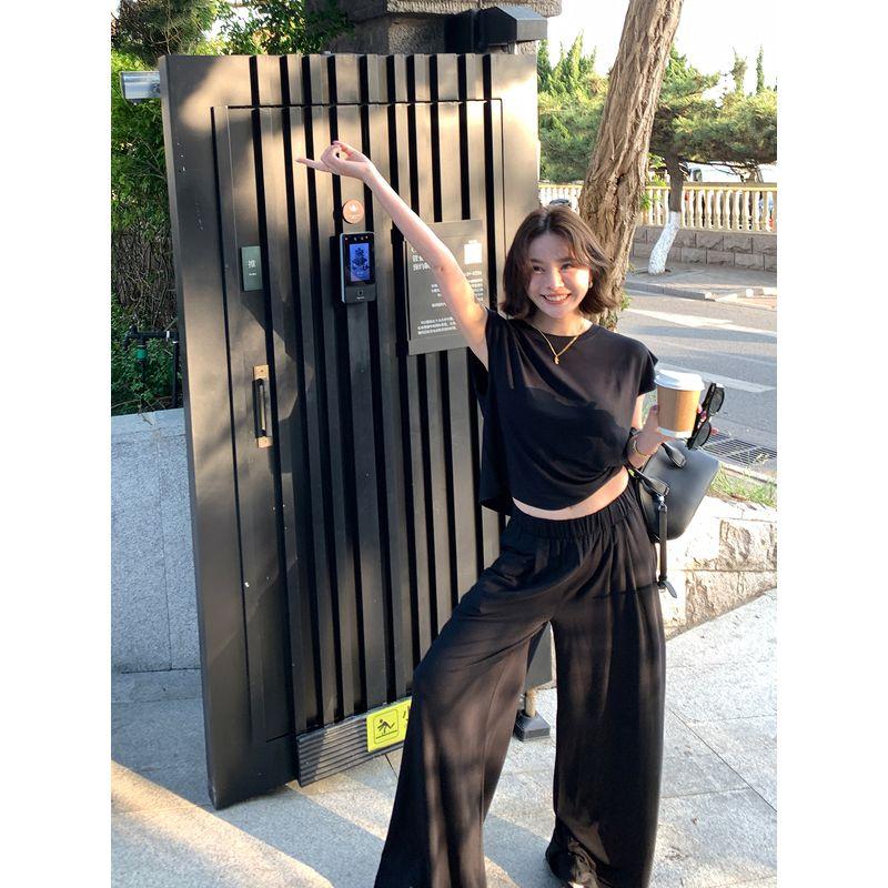 

Lickysenior Push! Dujia Cooperative Fabric 3000 + Meat Set Fashion Sleeveless t-shirt Trousers Black sleeveless vest L