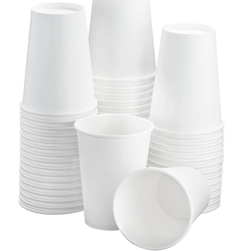12 Oz. Disposable Paper Hot/ Cold Coffee Cups, 200 Pk