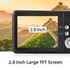 4K Digital Camera Video Camera Camcorder 48MP 2.8 Inch TFT Screen Auto Focus 16X Digital Zoom Anti shake Face Detect