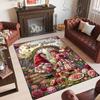 Valentine Love Theme Crystal Velvet Rug Personalized Custom Name Text Soft Floor Mat Home Decor