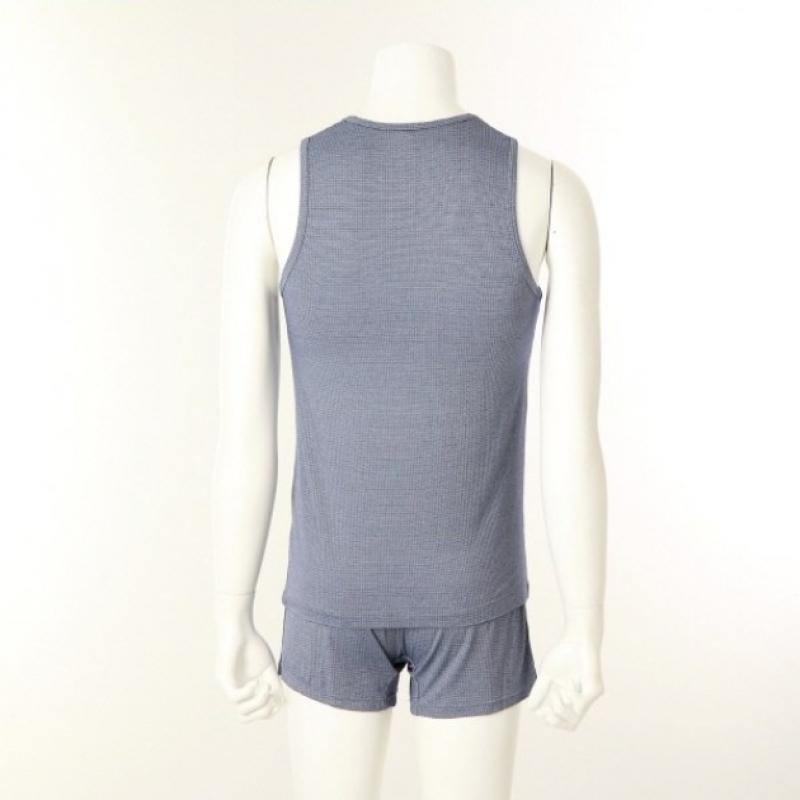 Venus Men S Modal polyeSter Check Jaquard veSt Running Set Vmv4195