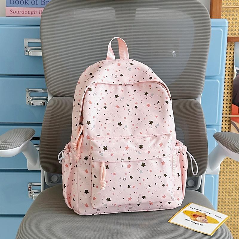 Star Backpack Junior Senior High School Student Class Schoolbag Women s Backpack Small