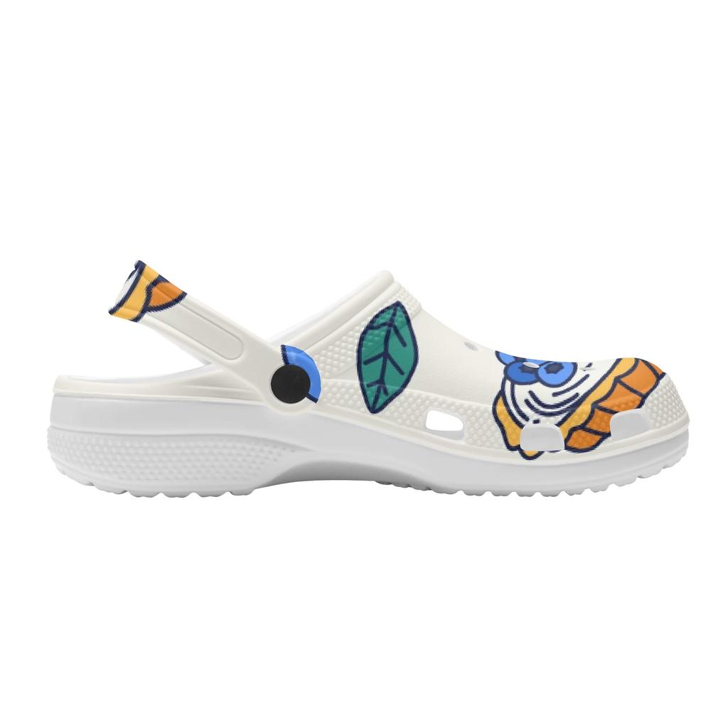 Allover Printed EVA Clogs for Women Men Soft Sole Lightweight Slip On Casual Footwear Soft Sole Summer Sandals Casual Daily Wear