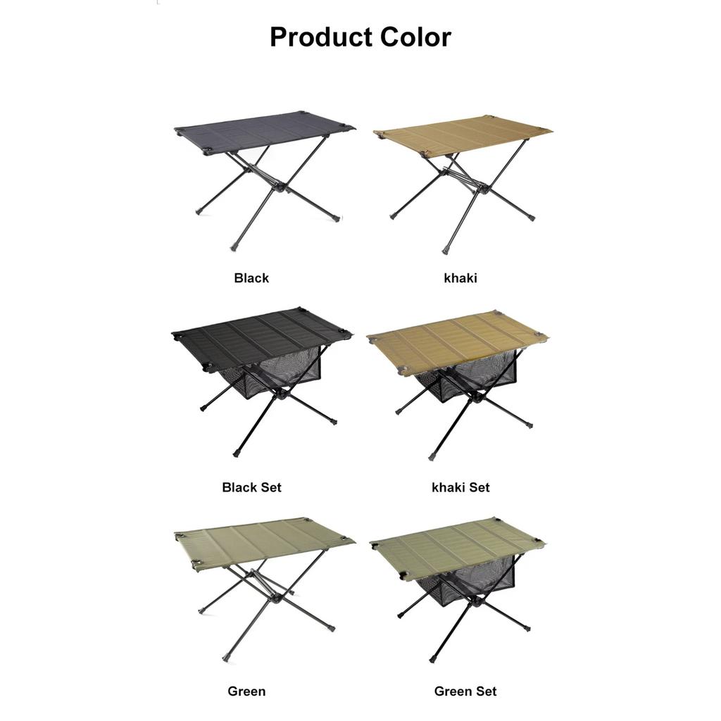 WESTTUNE Camping Folding Table Lightweight 1680D Oxford Roll-Up Table Portable Aluminum oy Tourist Tables for Outdoor Picnic