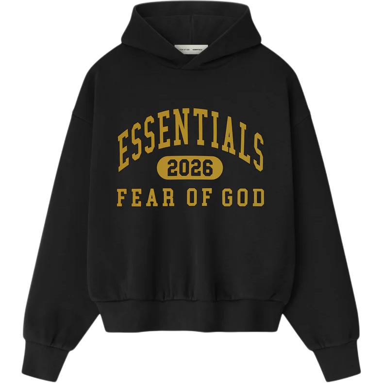 

Fear of God Essentials FW25 Праздник 2025 Классическое худи Простая повседневная удобная толстовка с капюшоном Мужские худи 192HO256861F XS