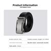 Meier First-layer cowhide automatic buckle men belt genuine leather business genuine black pants wide waistband
