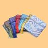 Women Exquisite Silk Jewelry Organizer New Chinese Style Embroidery Jewelry Storage Bag Wave Flower Zipper Bag
