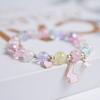 New Moon Star Colorful Crystal Beaded Bracelet For Women Bohemian Rabbit Cat Animal Handmade Elastic Rope  Jewelry