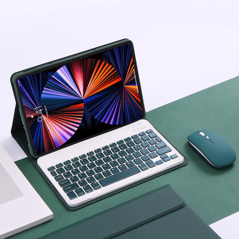 Compatible Red Xiaomi Redmi Pad SE 11 10.6" Tablet Case w/ Detachable Magnetic Bluetooth Keyboard (7 Pro) Leather Cover.