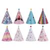 Vielseitige 8 Stück Papier Goldfolie Happy Birthday Party Kegelhüte für Erwachsene und Kinder Partydekoration