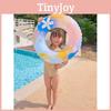 Fashionable Watercolor Flower Swim Ring For Children And Adults Thick Inflatable Lifebuoy