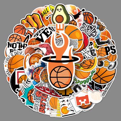 50 Basketball Graffiti Personalized Sports Children's Creative DIY Skateboard Suitcase Stickers Waterproof