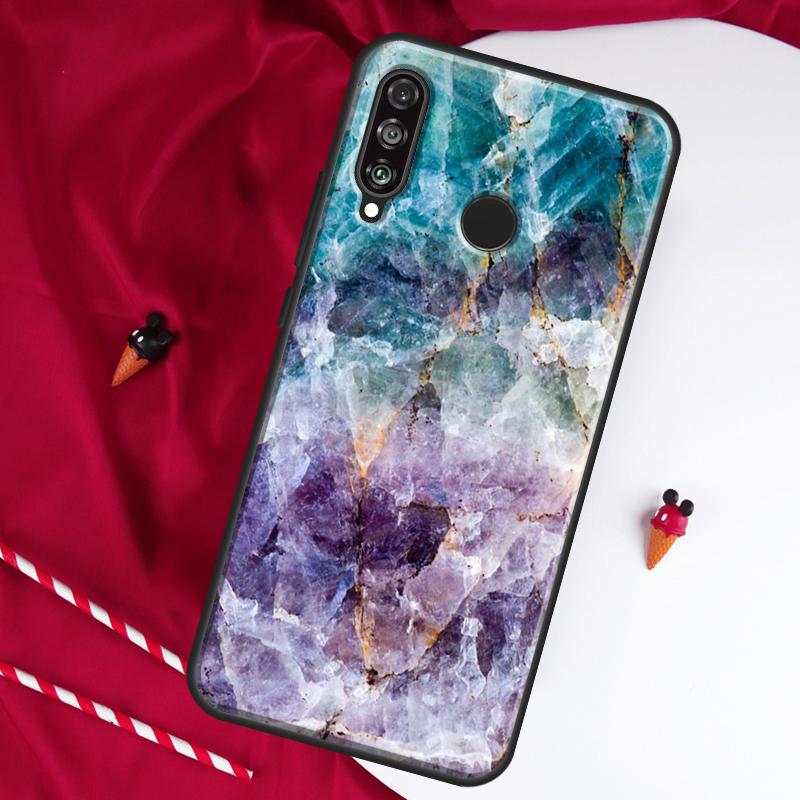 Agate Gem Crystals Marble Pattern For Huawei Nova 9 SE 10 5T Y90 Y70 Y60 Y61 Y91 Y72 12i 12s 11i P60 Pro P20 P30 P40 Lite Case