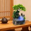 Indoor Tabletop Fountain Rockery Water Fountain with Mist Maker for Desk Living Room Office Decor Zen Home Decor