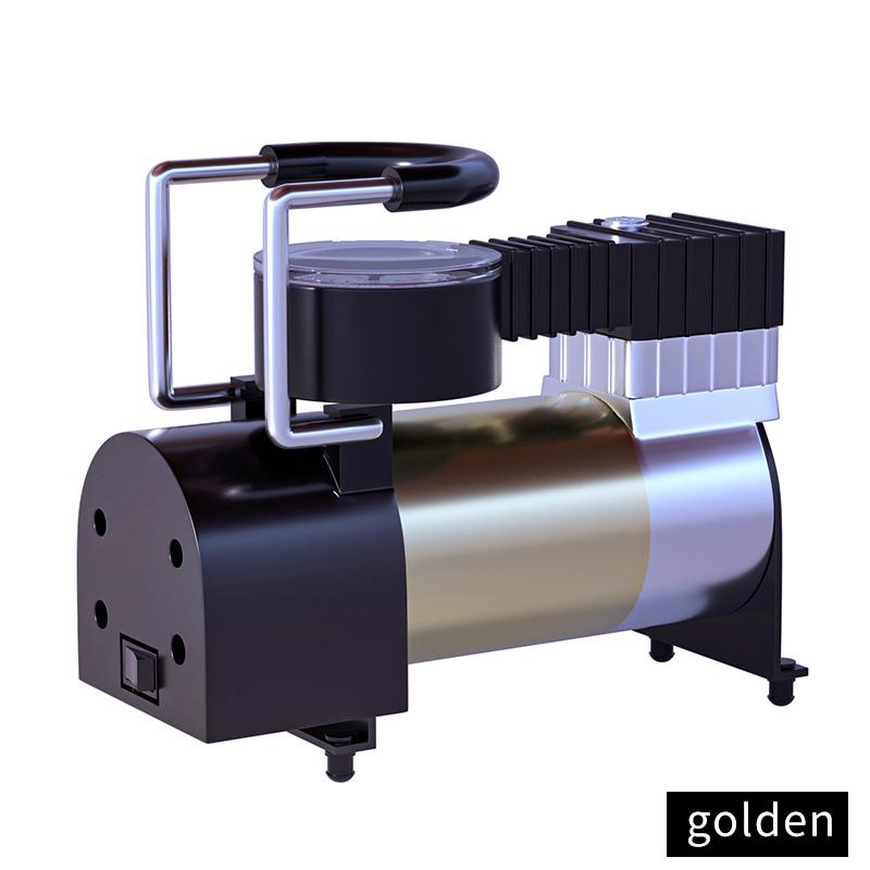 12 V Araba Lastik Pompası Silindir Güç Sistemi Mini Hava Kompresörü Otomatik Şişme Pompa Ağır Hizmet Deluxe Taşınabilir Metal Hava Kompresörü