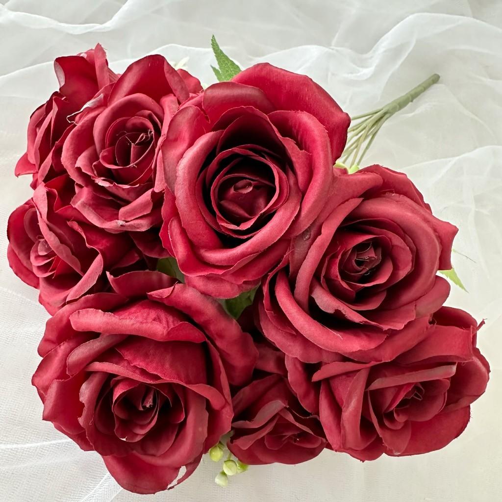 Rose Plant Simulated Restaurant Desktop Decoration Wedding Props Photography