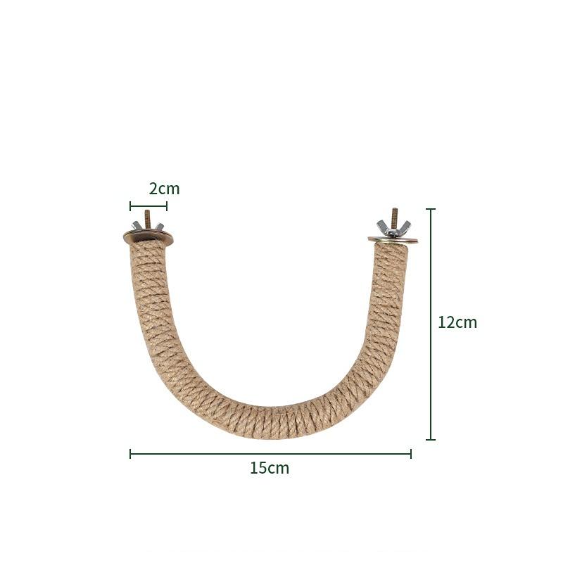 Bird Perch Parrot Toy Bird Cage Supply Bird Standing Rope Bird Cage Accessories Parrot Standing Rope Hanging Bird SwingRope