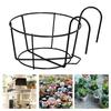 Flower Pot Holder Round Planters Metal Potted Stand Multipurpose Hanging Railing
