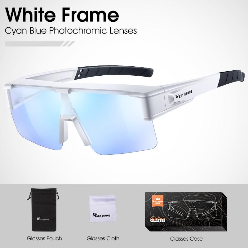 Photochromic Cycling Glasses Fit Over Myopic Sunglasses UV 400 Polarized Fishing Bike Goggles Cool Aesthetic Eyewear