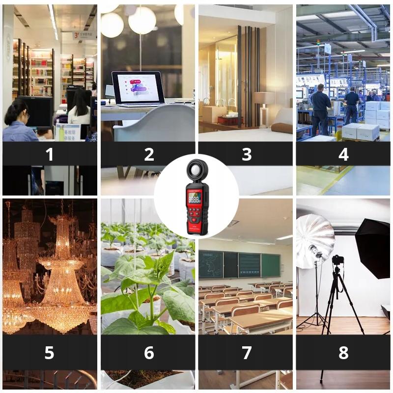 LUX METER LIGHT METER LIGHT METER LUX MEASUREMENT 200000 LUX 0.5 sec