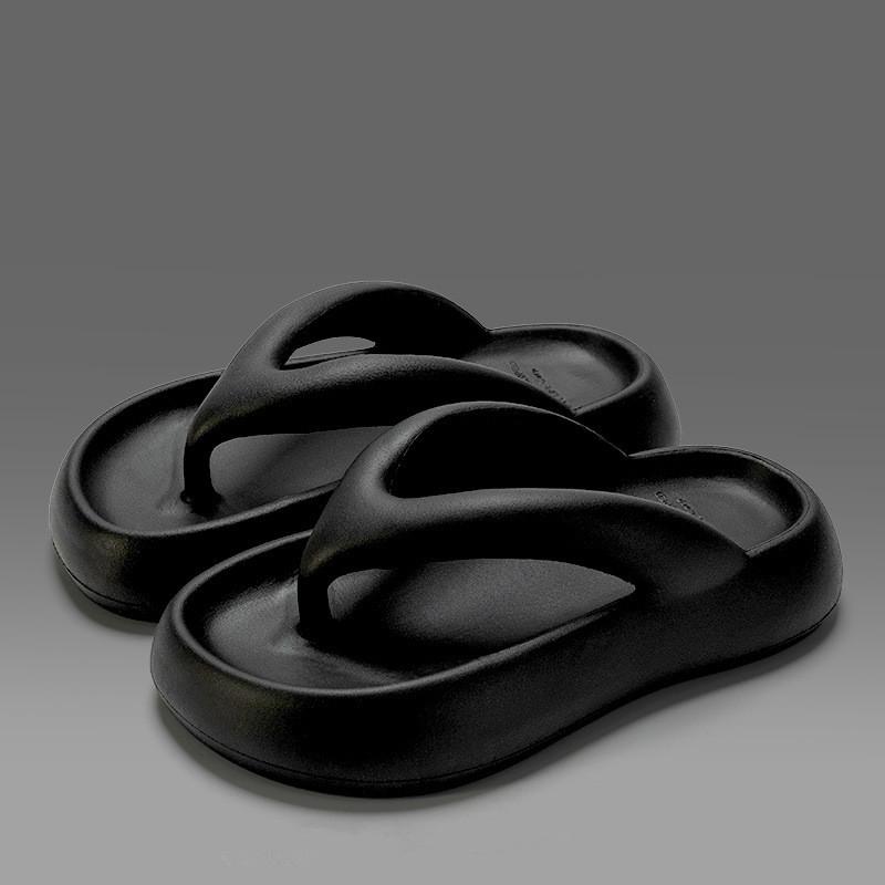 New Summer Outdoor Height Increasing Anti slip Beach slippers Women Super Soft EVA Thick Bottom Flip Flops for Women