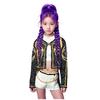 3Pcs Children Girls Rumi Cosplay Costume Idol Star Kpop Group Role-Playing Clothes Anime Stage Performance Costume Halloween Set
