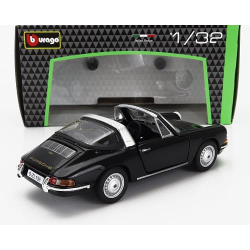 Bburago 1/32 Scale Porsche 911 Targa Open-Top Spider 1967 (Black)