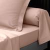 Drap plat en percale de coton 180 x 290 cm nude