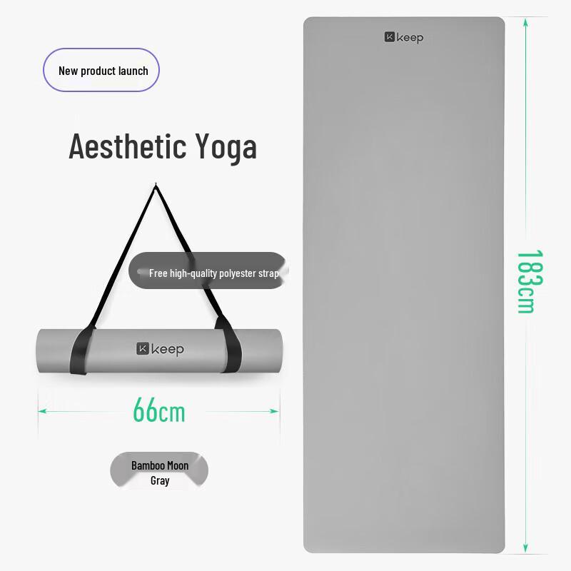 Keep Non-slip Natural Rubber Yoga Mat