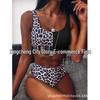 High-Waisted Rib-Knit Bikini Set: Tummy-Covering Two-Piece Swimsuit with Buckle (2024)
