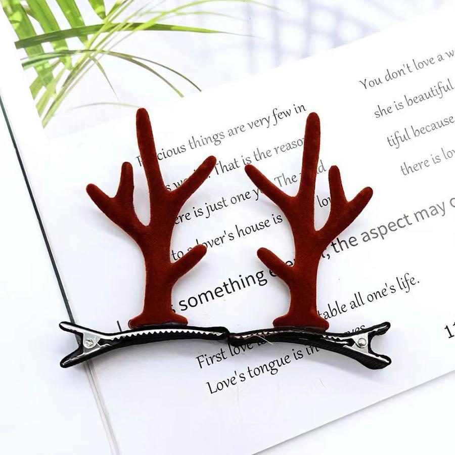2026 New 7 Styles Cute Deer Antlers Hair Clip For Women Girl Lovely Hair Buckle Hairpins Children Headwear Hairgrip Economic