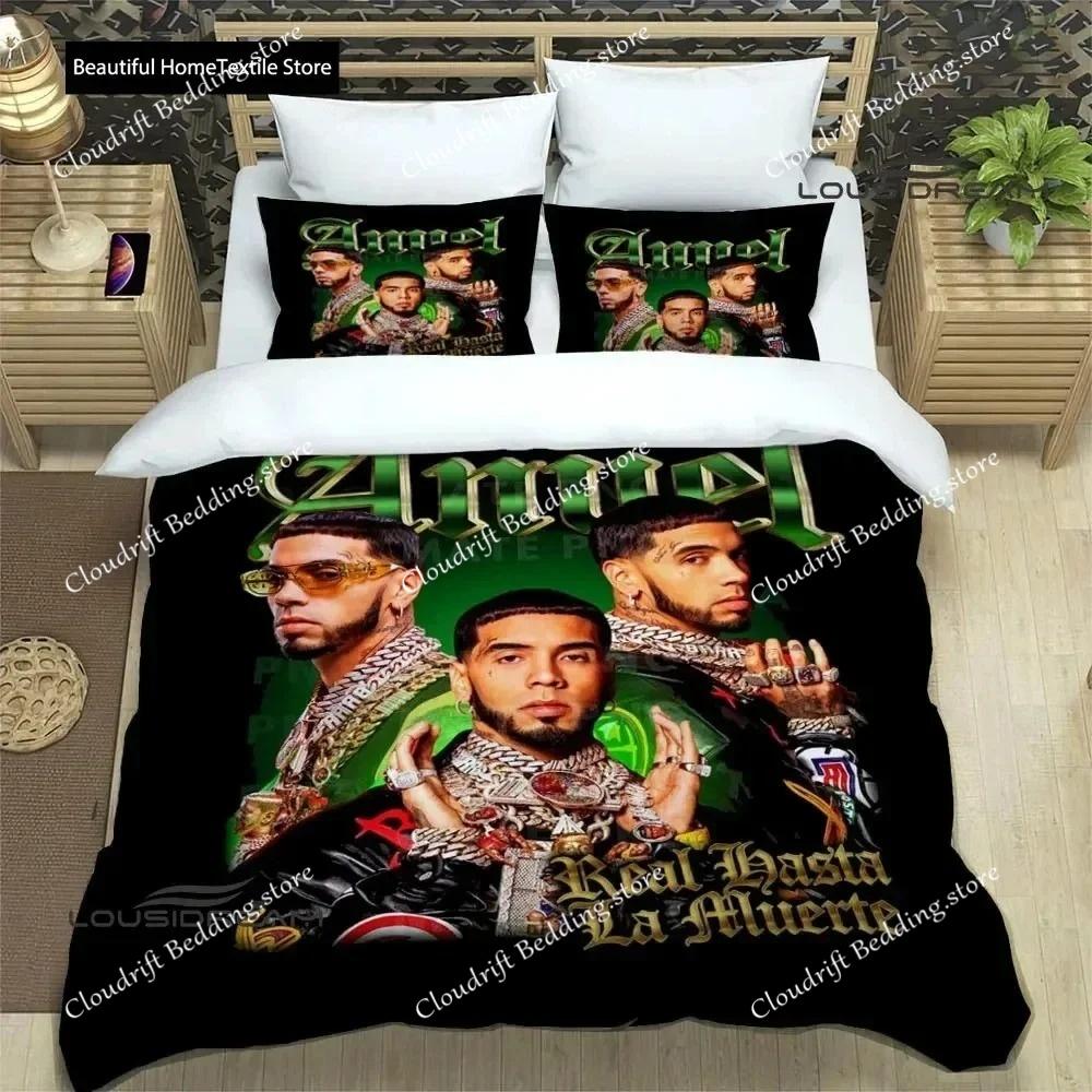 Rapper Anuel AA Printed Bedding Sets Exquisite Bed Supplies Set Duvet Cover Bed Comforter Set Bedding Set Luxury Birthday Gift