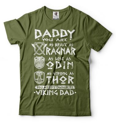 Viking Dad T-shirt Ragnar Thor Odin T-shirt Fathers Day Shirt Gift for Dad Shirt Unisex T-Shirt
